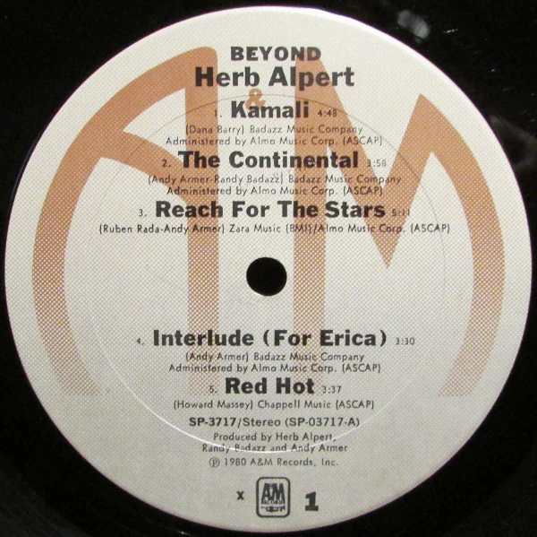 Herb Alpert - Beyond (LP, Album, X) (Near Mint (NM or M-)) - Image 3