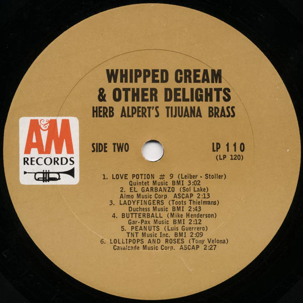 Herb Alpert & The Tijuana Brass - Whipped Cream & Other Delights (LP, Album, Mono) (Very Good Plus (VG+)) - Image 3