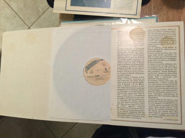 Herbert von Karajan, Johannes Brahms, Berliner Philharmoniker - Sinfonia N. 1 In Do Minore, Op. 68 (LP, Album, Mono) (Very Good Plus (VG+)) - Image 2