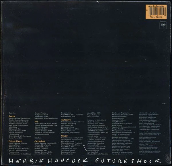Herbie Hancock - Future Shock (LP, Album, Pit) (Very Good Plus (VG+)) - Image 2