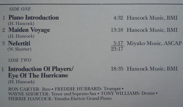 Herbie Hancock - V.S.O.P. (2xLP, Album, Ter) (Very Good Plus (VG+)) - Image 5