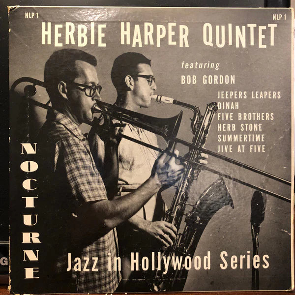 Herbie Harper Quintet - Jazz In Hollywood Series (10", Album, Mono) (Very Good Plus (VG+))
