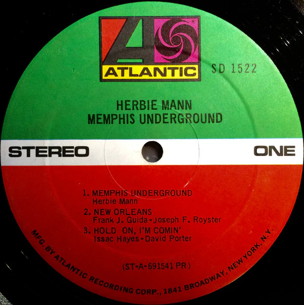 Herbie Mann - Memphis Underground (LP, Album, PR ) (Good Plus (G+)) - Image 3