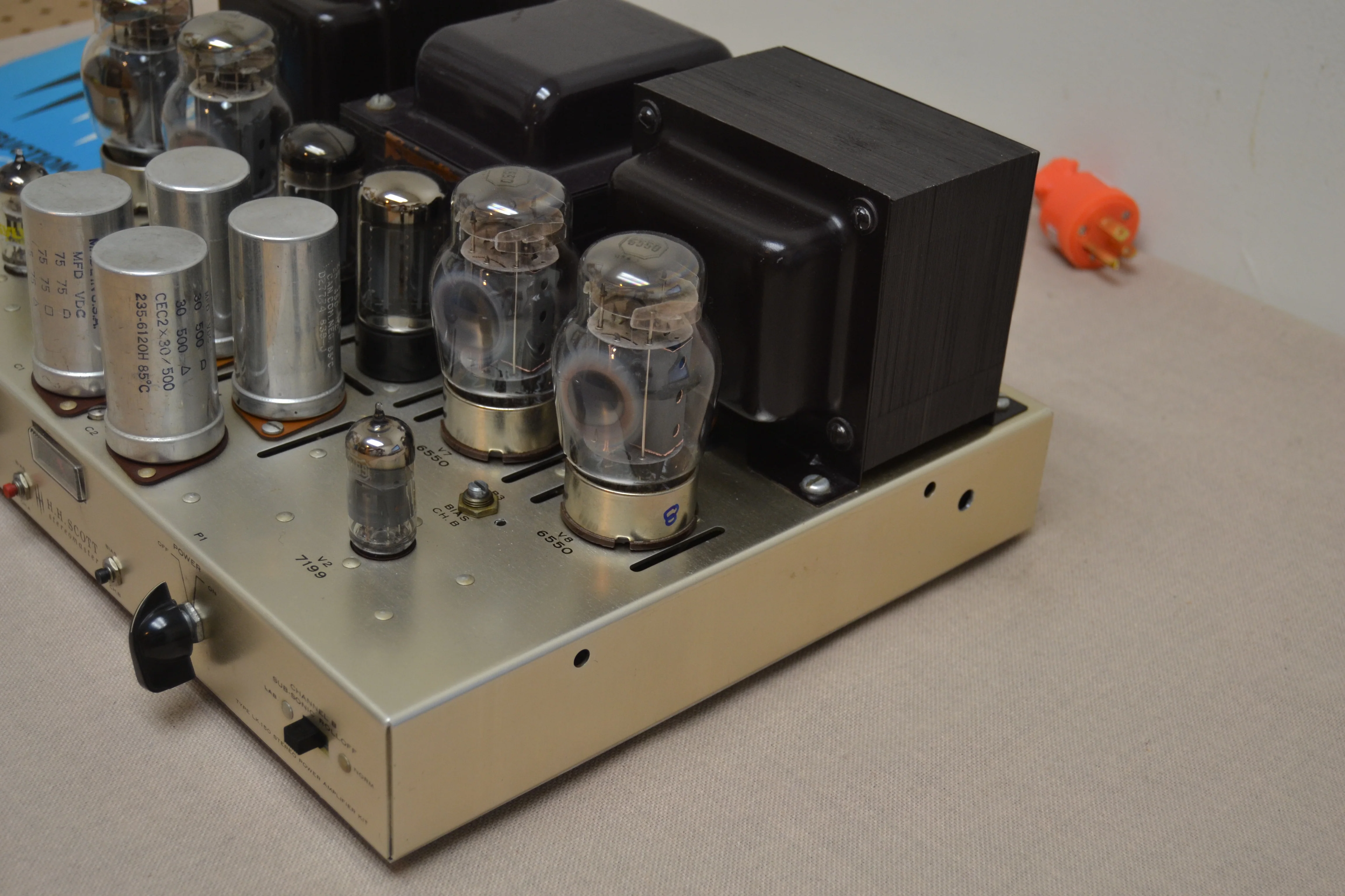 HH Scott LK-150 Tube Stereo Power Amplifier (1961) * Fully Serviced * Manual and Schematics - Image 10