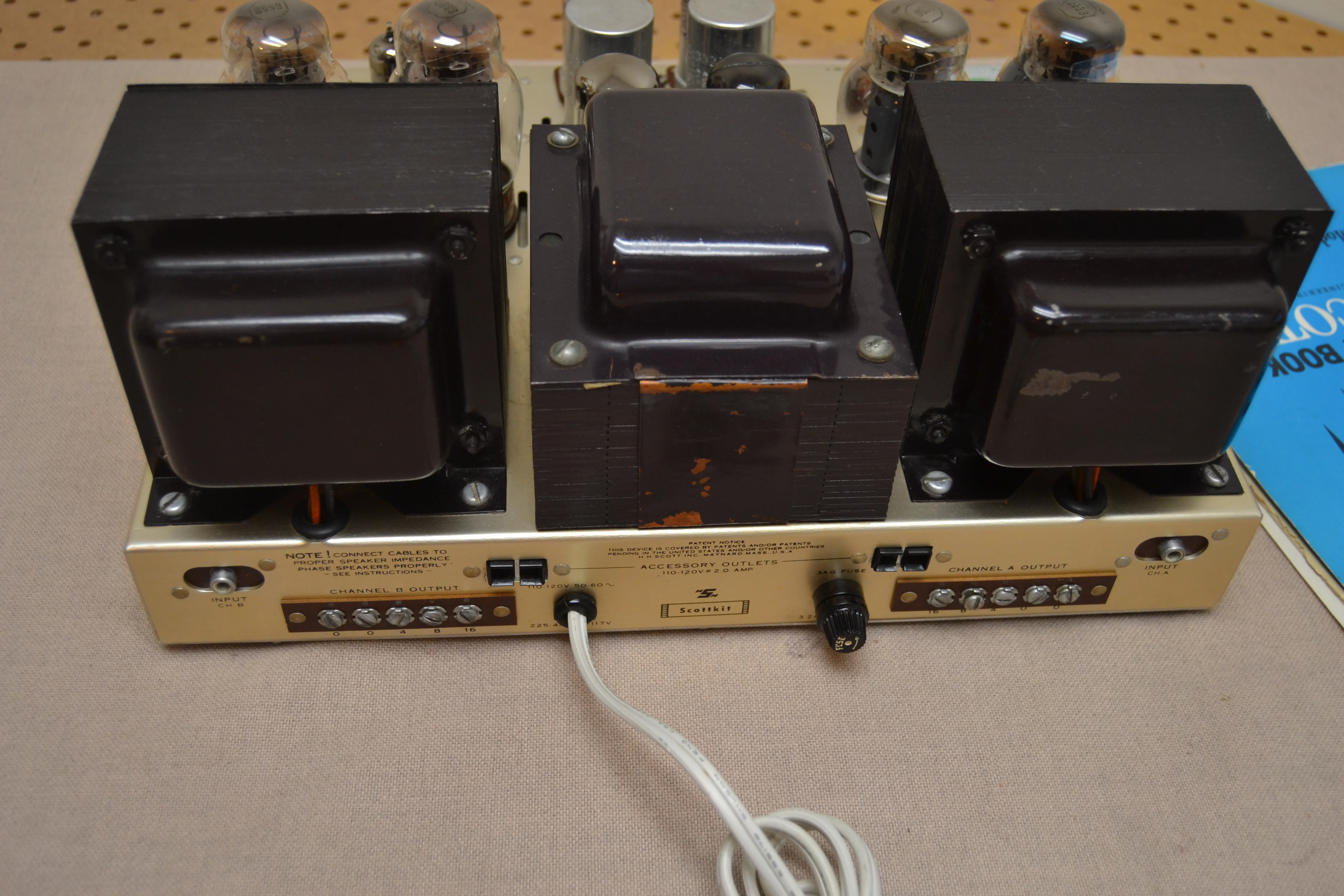 HH Scott LK-150 Tube Stereo Power Amplifier (1961) * Fully Serviced * Manual and Schematics - Image 6