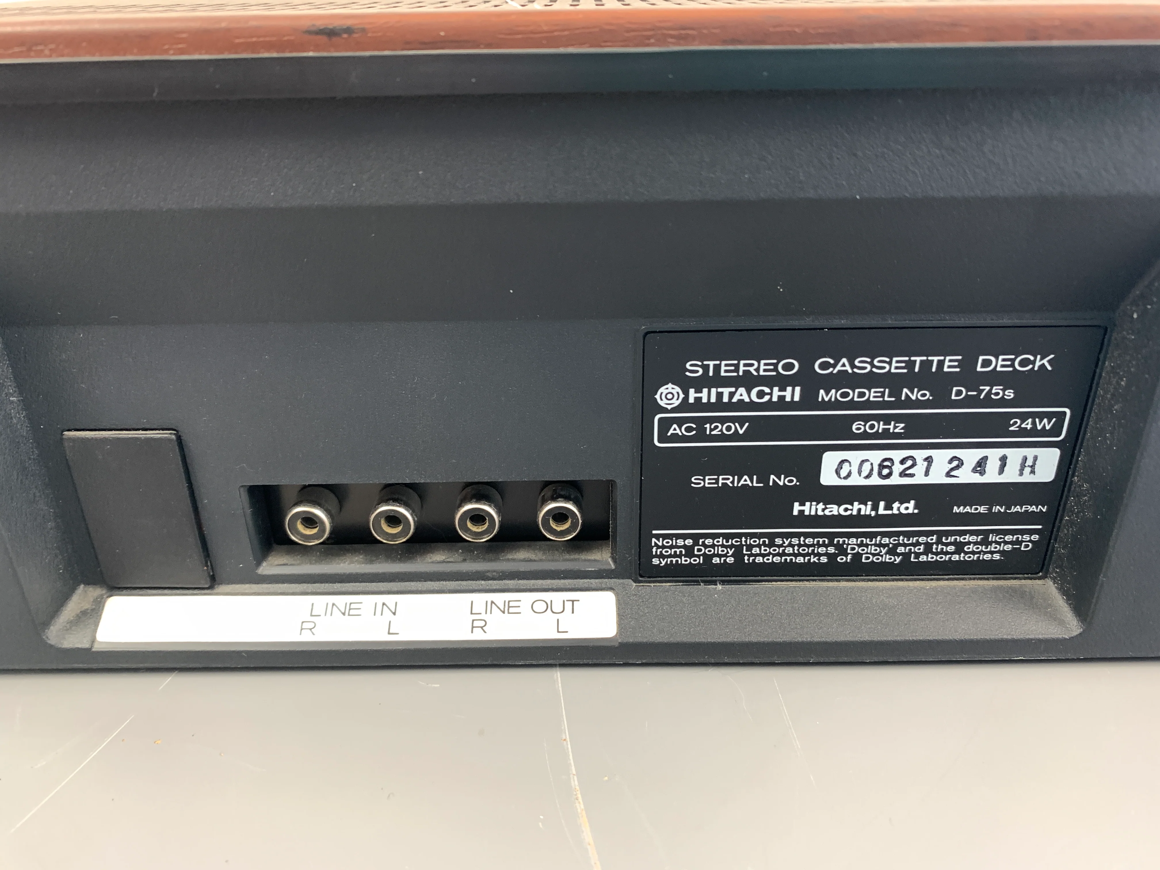 Hitachi D-75S Single Cassette Deck * Fully Serviced !!!! - Image 12