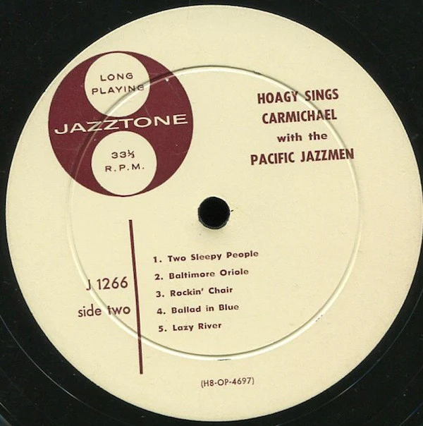 Hoagy Carmichael - Hoagy Sings Carmichael With The Pacific Jazzmen (LP, Mono, Club, RE) (Very Good Plus (VG+)) - Image 4