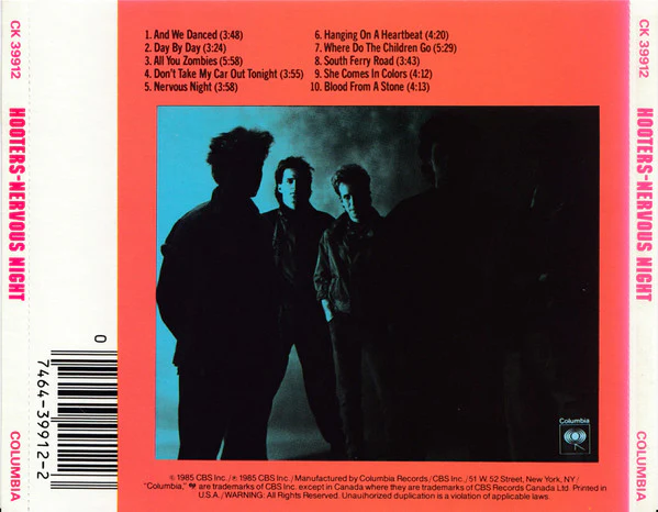 Hooters* - Nervous Night (CD, Album, Pit) (Very Good Plus (VG+)) - Image 5