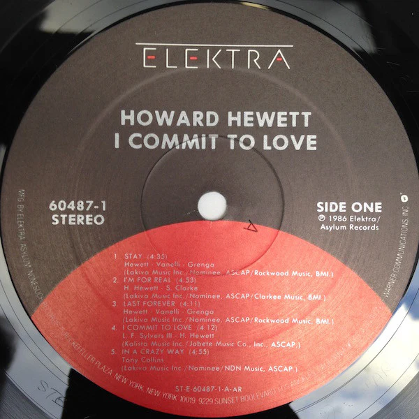 Howard Hewett - I Commit To Love (LP, Album, All) (Very Good Plus (VG+)) - Image 3