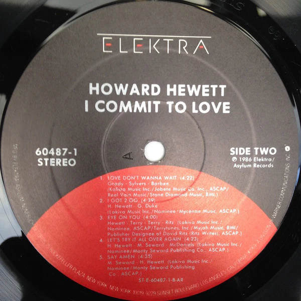 Howard Hewett - I Commit To Love (LP, Album, All) (Very Good Plus (VG+)) - Image 4