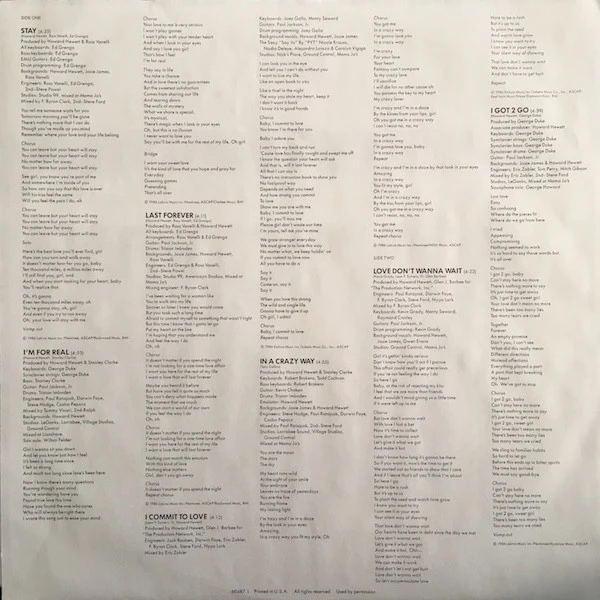 Howard Hewett - I Commit To Love (LP, Album, All) (Very Good Plus (VG+)) - Image 5