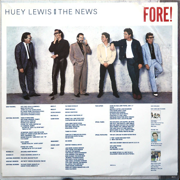 Huey Lewis & The News - Fore! (LP, Album, Pit) (Very Good Plus (VG+)) - Image 5