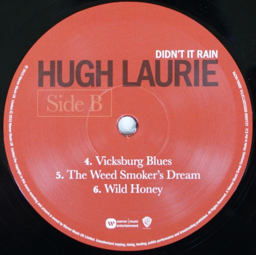 Hugh Laurie - Didn't It Rain (2xLP, Album) (Near Mint (NM or M-)) - Image 4