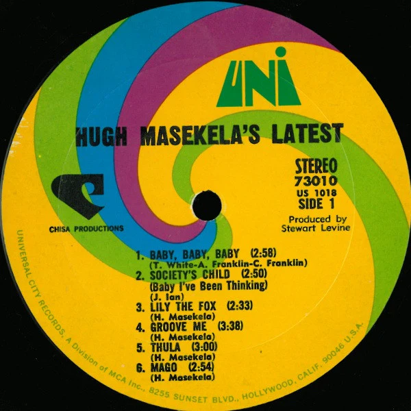 Hugh Masekela - Hugh Masekela's Latest (LP, Album) (Very Good (VG)) - Image 3