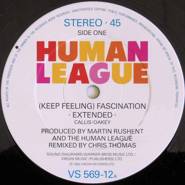 Human League* - Fascination (12", Single) (Near Mint (NM or M-)) - Image 3