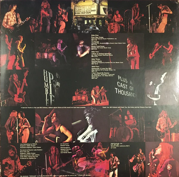 Humble Pie - Performance: Rockin' The Fillmore (2xLP, Album, Pit) (Near Mint (NM or M-)) - Image 2