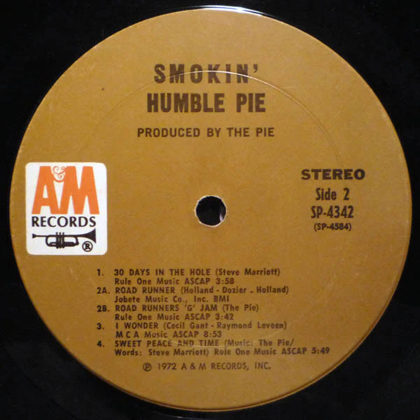 Humble Pie - Smokin' (LP, Album, Pit) (Very Good Plus (VG+)) - Image 4
