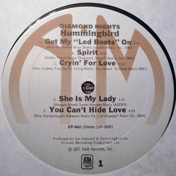 Hummingbird - Diamond Nights (LP, Album) (Very Good (VG)) - Image 3