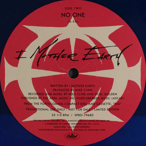 I Mother Earth - Untitled (10", Ltd, Promo, Blu) (Very Good Plus (VG+)) - Image 4