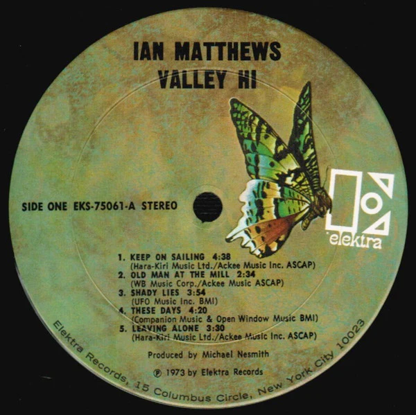 Iain Matthews - Valley Hi (LP, Album, Pit) (Very Good Plus (VG+)) - Image 5