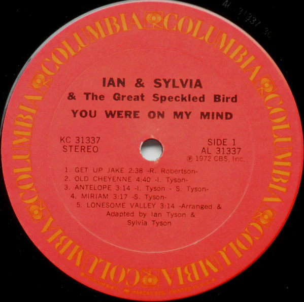 Ian & Sylvia & Great Speckled Bird - You Were On My Mind (LP) (Very Good Plus (VG+)) - Image 3