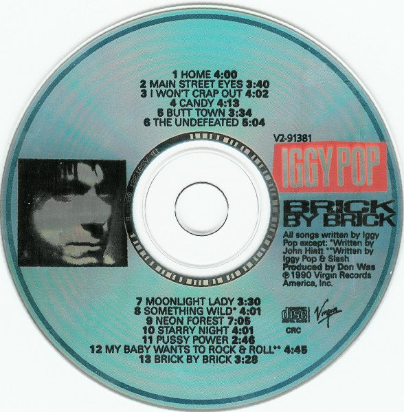 Iggy Pop - Brick By Brick (CD, Album, Club) (Very Good Plus (VG+)) - Image 3