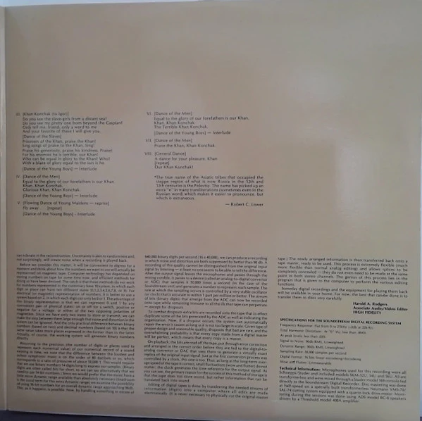 Igor Stravinsky, Alexander Borodin, Robert Shaw, Atlanta Symphony Orchestra And Atlanta Symphony Chorus - The Firebird (Suite, 1919 Version) / Overtures And Polovetsian Dances From Prince Igor (LP, Album, Gat) (Near Mint (NM or M-)) - Image 4