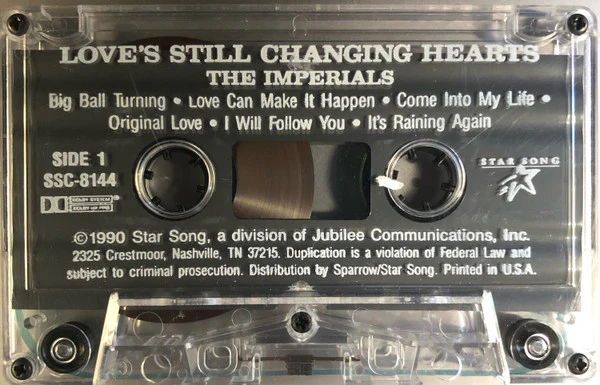 Imperials - Love's Still Changing Hearts (Cass, Album) (Very Good Plus (VG+)) - Image 3