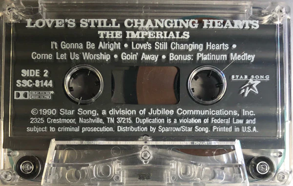 Imperials - Love's Still Changing Hearts (Cass, Album) (Very Good Plus (VG+)) - Image 4