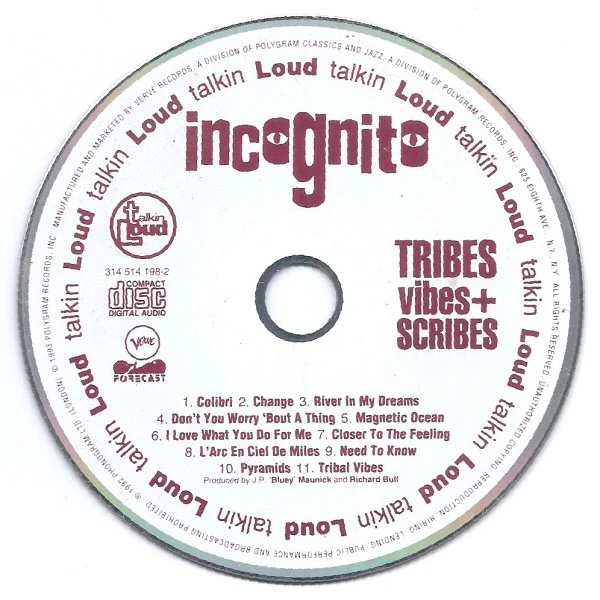 Incognito - Tribes, Vibes + Scribes (CD, Album) (Near Mint (NM or M-)) - Image 4