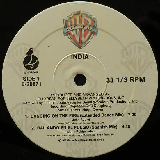 India - Dancing On The Fire (12", Maxi, Spe) (Very Good Plus (VG+)) - Image 3
