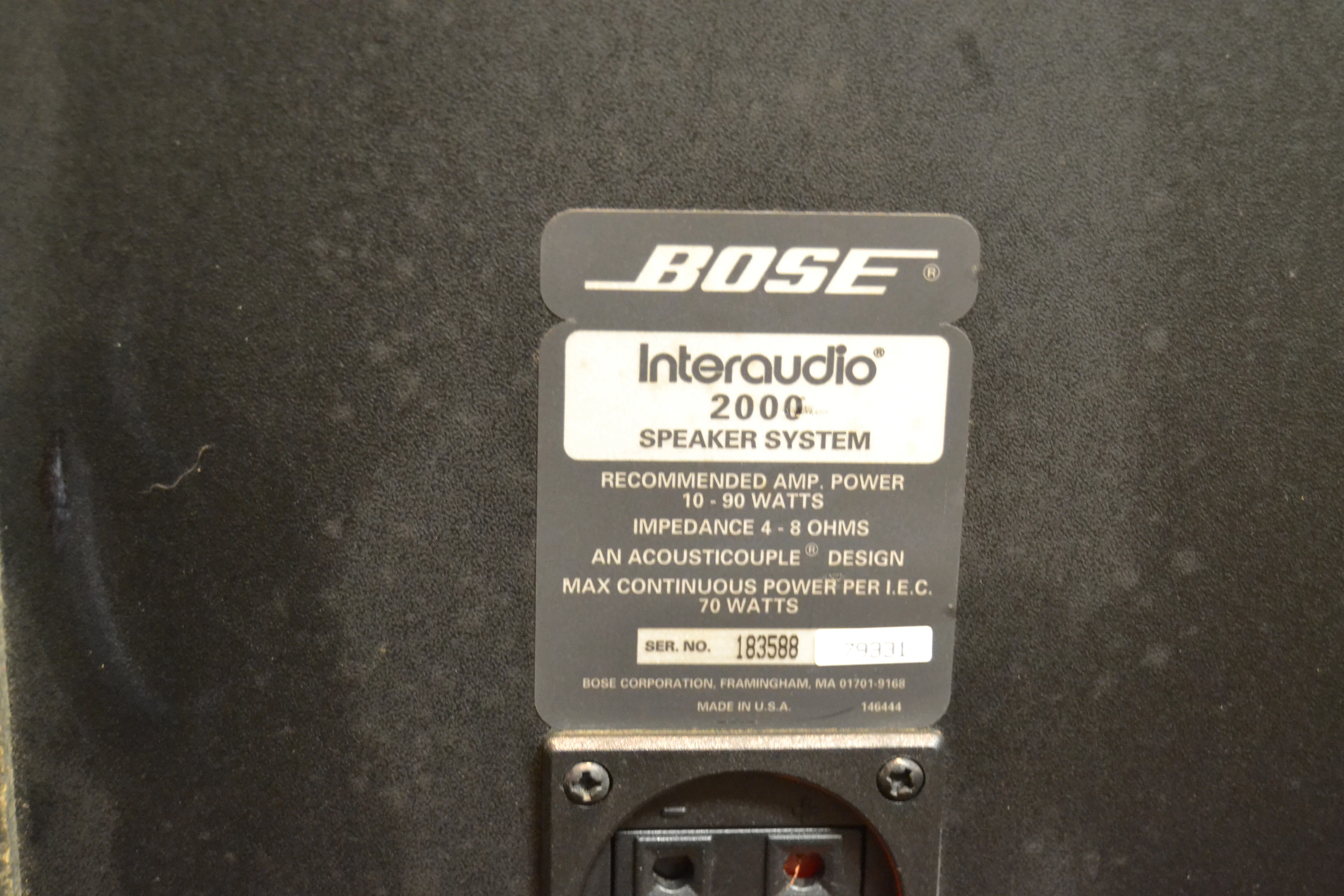 Interaudio by Bose Model 2000 Bookshelf Speaker - Image 6