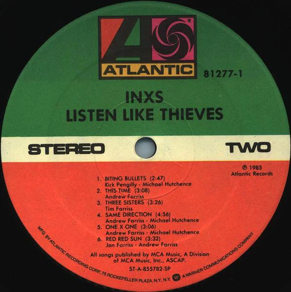 INXS - Listen Like Thieves (LP, Album, SP ) (Very Good (VG)) - Image 4