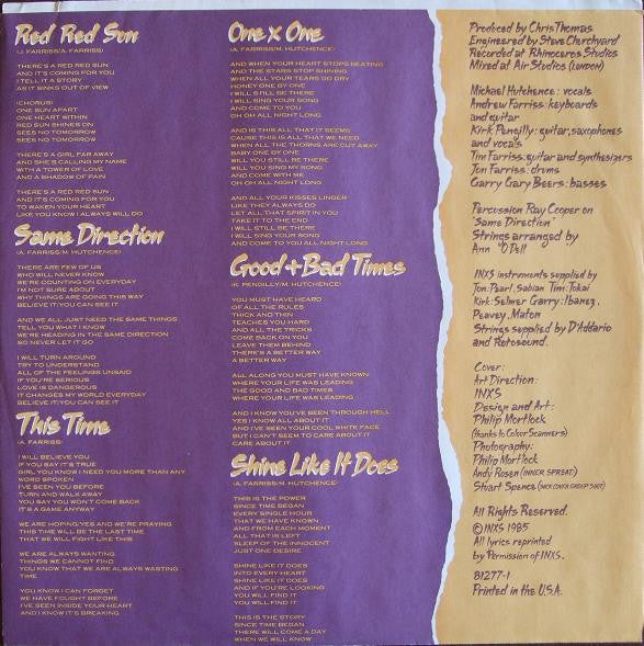 INXS - Listen Like Thieves (LP, Album, SP ) (Very Good (VG)) - Image 5