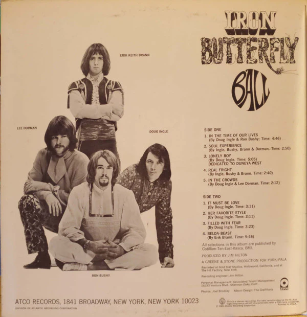 Iron Butterfly - Ball (LP, Album, MG ) (Very Good Plus (VG+)) - Image 2