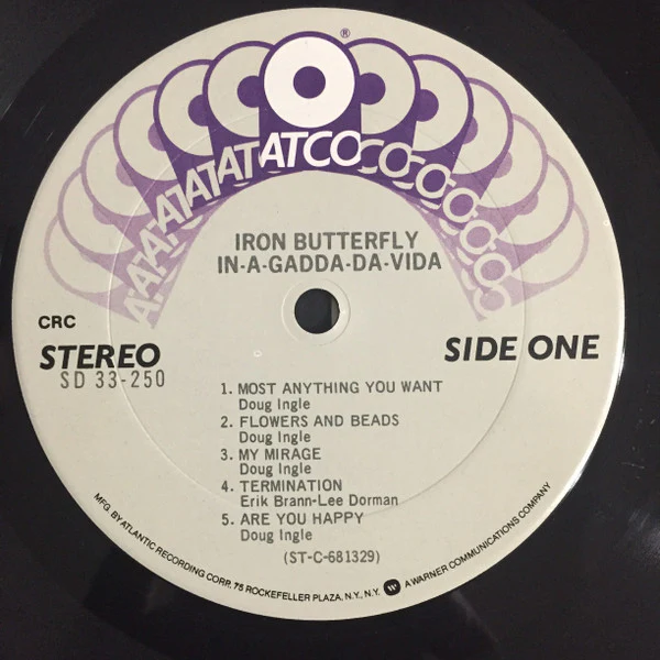 Iron Butterfly - In-A-Gadda-Da-Vida (LP, Album, Club, RP) (Good Plus (G+)) - Image 4