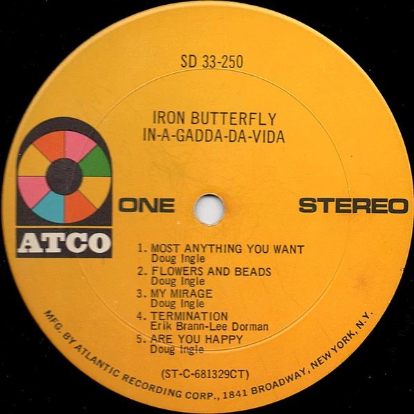 Iron Butterfly - In-A-Gadda-Da-Vida (LP, Album, M/Print, RP, CT ) (Very Good Plus (VG+)) - Image 3