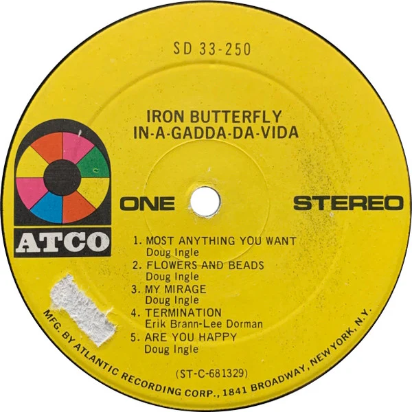 Iron Butterfly - In-A-Gadda-Da-Vida (LP, Album, RP, Pit) (Very Good (VG)) - Image 3