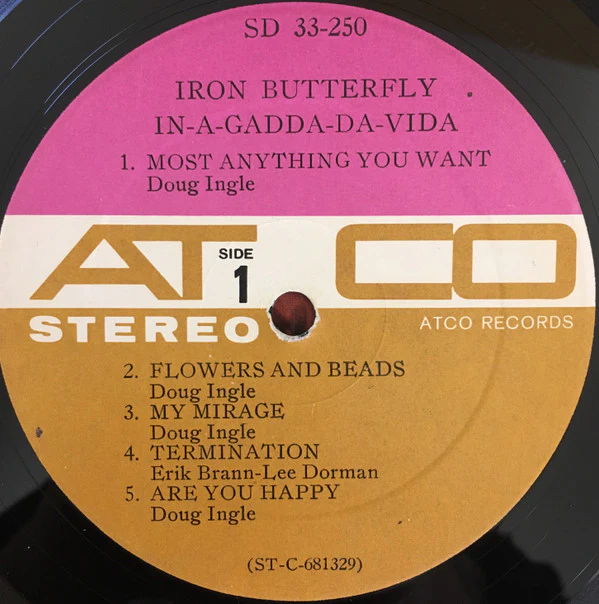 Iron Butterfly - In-A-Gadda-Da-Vida (LP, Album) (Very Good (VG)) - Image 3