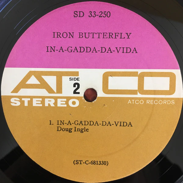 Iron Butterfly - In-A-Gadda-Da-Vida (LP, Album) (Very Good (VG)) - Image 4