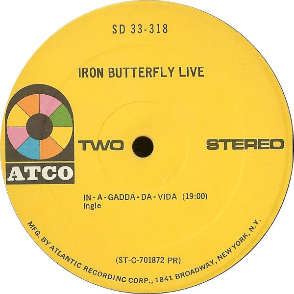 Iron Butterfly - Live (LP, Album, PR ) (Good Plus (G+)) - Image 4