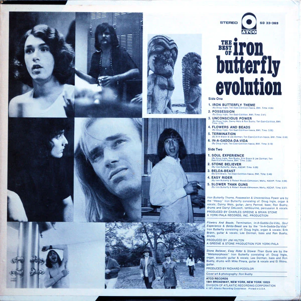 Iron Butterfly - The Best Of Iron Butterfly Evolution (LP, Comp, PR) (Very Good (VG)) - Image 2