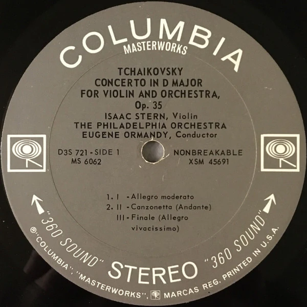 Isaac Stern, The Philadelphia Orchestra, Eugene Ormandy, Pyotr Ilyich Tchaikovsky, Felix Mendelssohn-Bartholdy - Violin Concerto In D Major / Violin Concerto In E Minor (LP, RE) (Near Mint (NM or M-)) - Image 3