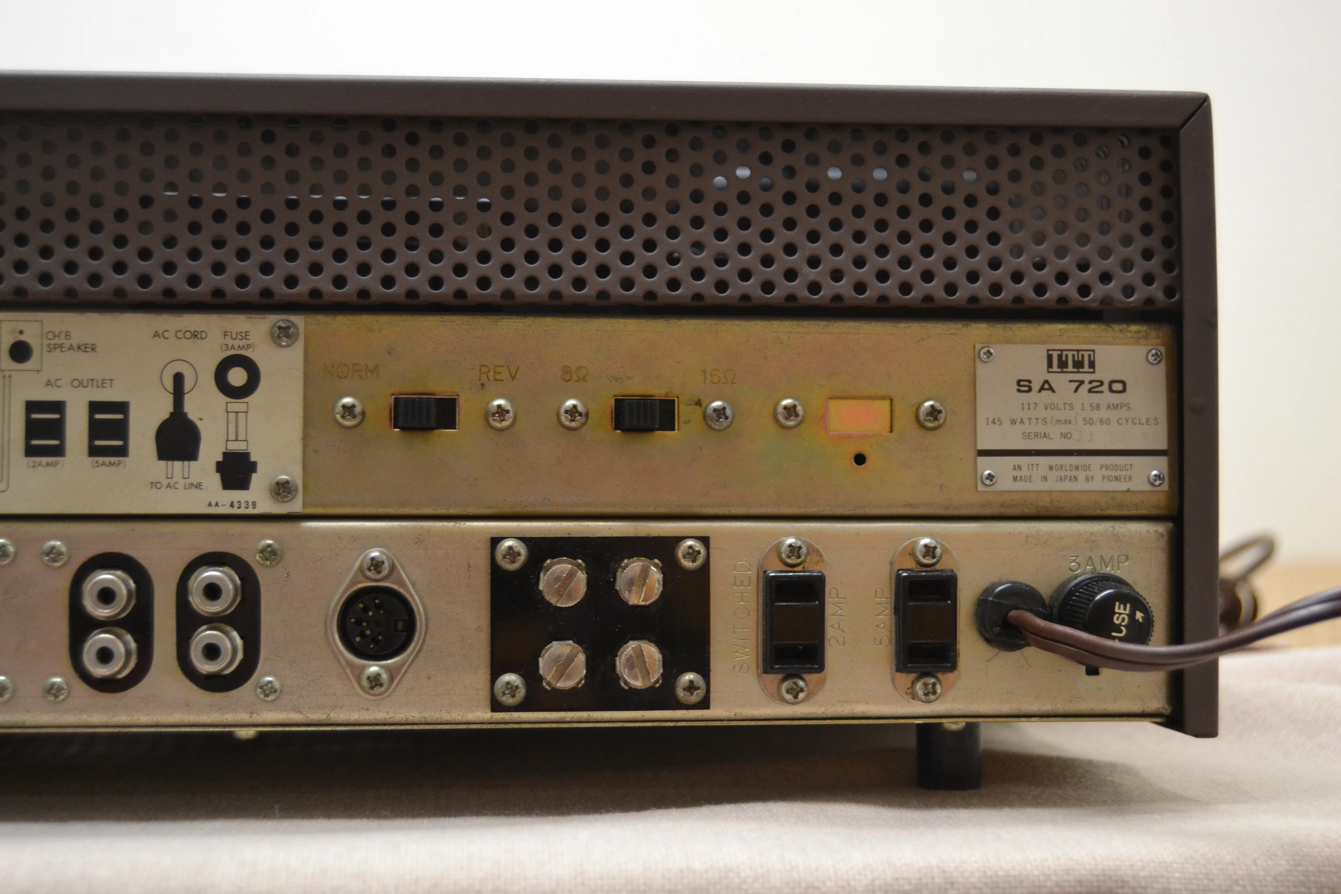 ITT SA720 ( Pioneer SM83 ) Tube Integrated Amplifier * FULLY RESTORED ! * 28W RMS * 1969 - Image 12