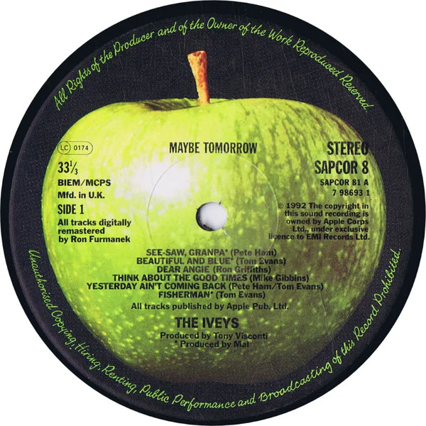 Iveys* - Maybe Tomorrow (LP, Album, RE, RM + 12") (Near Mint (NM or M-)) - Image 5