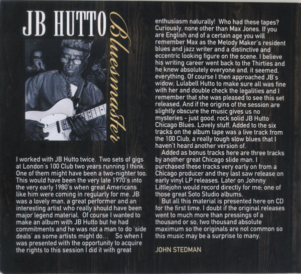 J.B. Hutto Also Featured John Littlejohn - Bluesmaster (CD, Comp, RE, RM) (Near Mint (NM or M-)) - Image 4