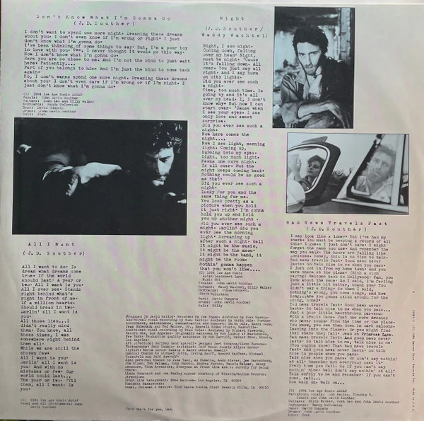 John David Souther - Home By Dawn (LP, Album, Win) (Very Good Plus (VG+)) - Image 5