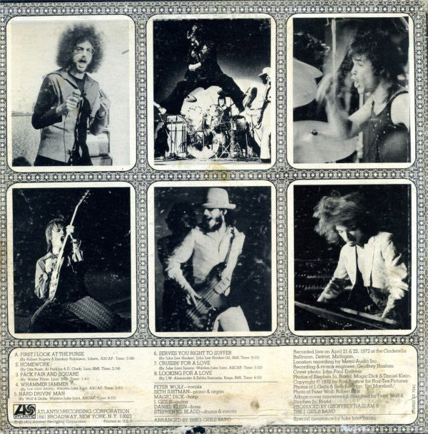 The J. Geils Band - "Live" Full House (LP, Album, RI ) (Very Good Plus (VG+)) - Image 2