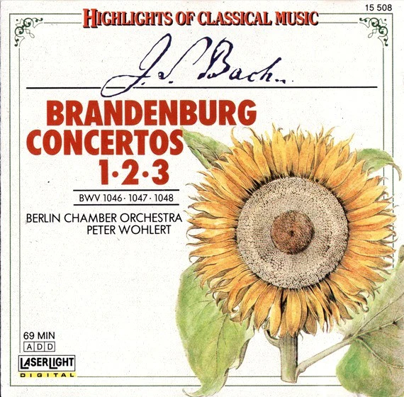 J. S. Bach*, Berlin Chamber Orchestra, Peter Wohlert - Brandenburg Concertos 1 • 2 • 3 (BWV 1046 • 1047 • 1048) (CD, Album) (Near Mint (NM or M-))