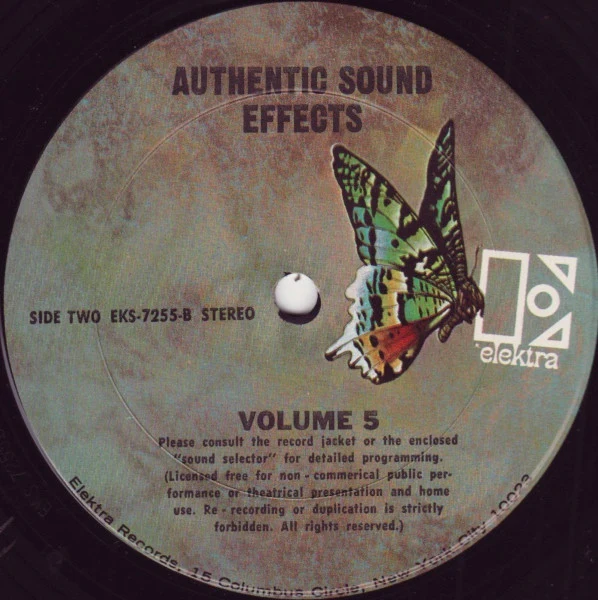Jac Holzman - Authentic Sound Effects Volume 5 (LP) (Very Good Plus (VG+)) - Image 4